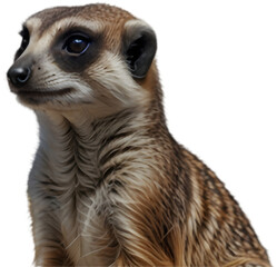 Fototapeta premium Charming meerkat clipart capturing the playful nature and social behavior of these animals. 