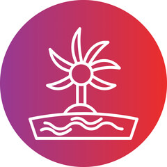 Oasis Vector Icon Style