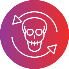 Death Cycle Vector Icon Style