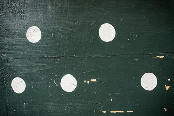Abstract emerald green and white retro 70s overlapping shapes watercolor concept texture