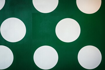 Abstract emerald green and white retro 70s overlapping shapes watercolor concept texture