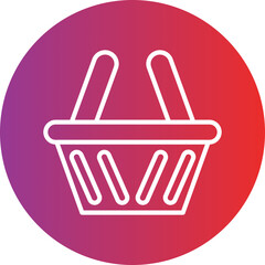 Basket Vector Icon Style