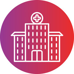 Hospital Vector Icon Style