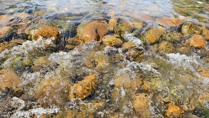 moss covered rocks