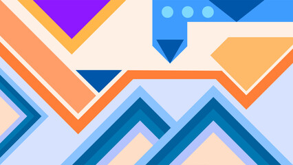 ABSTRACT BACKGROUND  WITH GEOMETRIC SHAPES TRIANGLE FLAT PASTEL COLORFUL DESIGN VECTOR TEMPLATE FOR WALLPAPER, COVER DESIGN