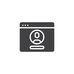 User profile vector icon