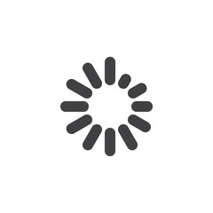 Indicator of loading vector icon.