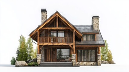 Cozy Village House 3D Render