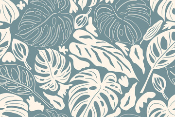 Flower seamless pattern design with beautiful flower and leaves. Flower art. floral and leaf pattern design for fabric, cotton, wallpaper, satin, gift wrap, carpet, background.