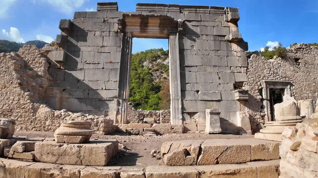 Olympos Ancient City is in the Kumluca district of Antalya. It is within the borders of Beydağları &ndash; Olympos National Park and takes its name from Tahtalı Mountain, 16 km to the north.
