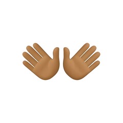 Obraz premium Open Hands Emoji 