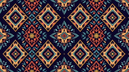 Traditional Geometric ethnic pattern background