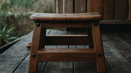 Fototapeta premium wooden Step Stool