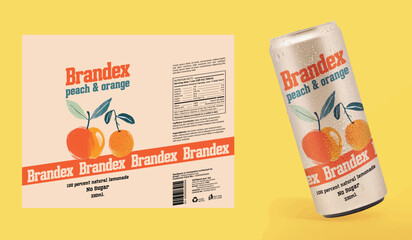 Flavoured Fizzy Drink packaging design - eps