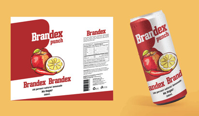 Flavoured Fizzy Drink packaging design - eps