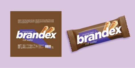 Wafer Fingers packaging design - eps