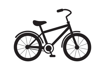 Bicycle silhouette vector illustration, Bicycle logo silhouette, Bicycle silhouette  Vector 