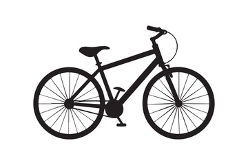 Bicycle silhouette vector illustration, Bicycle logo silhouette, Bicycle silhouette  Vector 