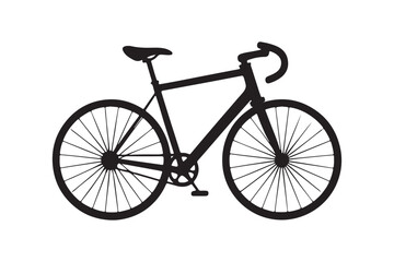 Fototapeta premium Bicycle silhouette vector illustration, Bicycle logo silhouette, Bicycle silhouette Vector 