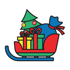 Christmas Sleigh Icon
