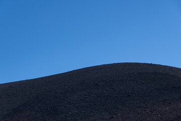 富士山の噴火口　宝永第一火口