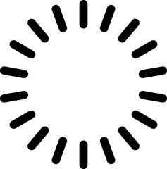 Load buffer circle icon. Loading circle. Buffer preloader symbol upload page. Download loader sign.