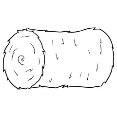 haystack illustration hand drawn outline vector