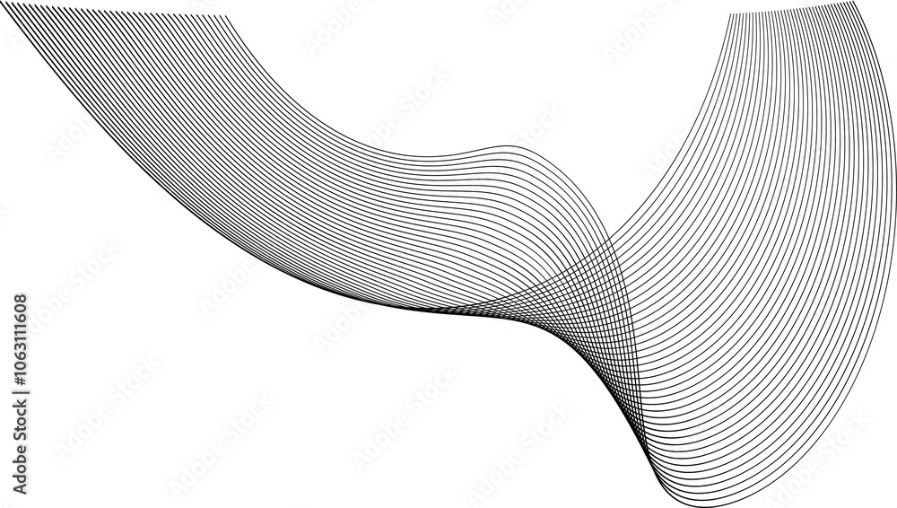 Poster abstract wave element for design vector illustration