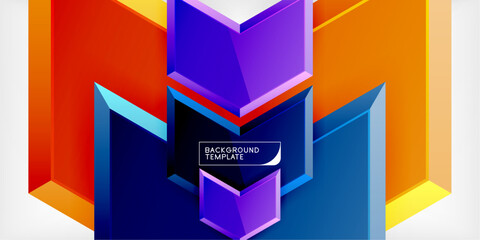 Technology dynamic arrow geometric background. Vector Illustration For Wallpaper, Banner, Background, Card, Book Illustration, landing page