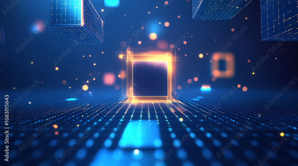 Poster abstract structure circuit computer technology business background, data technology background. abst