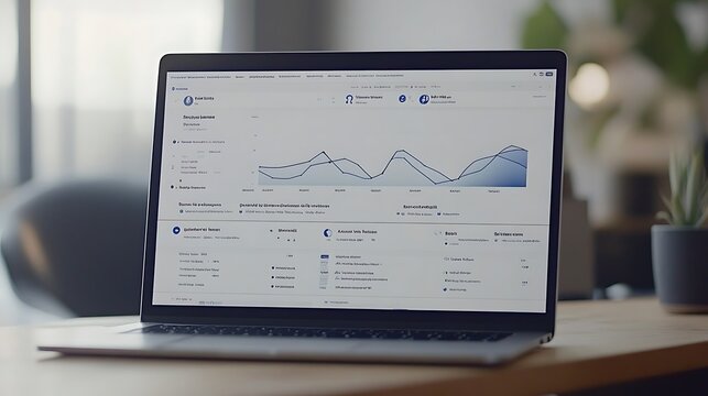 A revenue manager analyzing financial reports and adjusting pricing strategies on a digital interface, with empty space for text