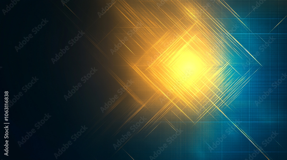 Poster abstract stripes in warm and cool colors: a visual contrast, gradient abstract background with a dar