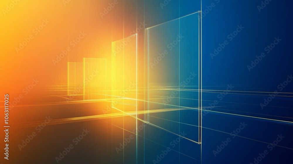 Poster abstract background consisting of triangle and geometric square shape, gradient abstract background 