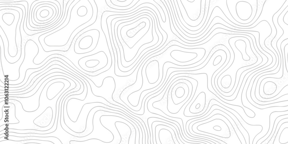 Poster lines map seamless topographic contour lines vector pattern. geographic map and topographic contours