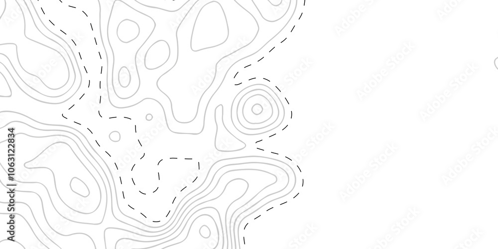 Poster lines map seamless topographic contour lines vector pattern. geographic map and topographic contours