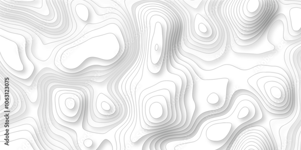 Poster lines map seamless topographic contour lines vector pattern. geographic map and topographic contours