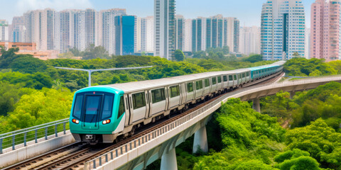 Naklejka premium Hong Kong transportation system