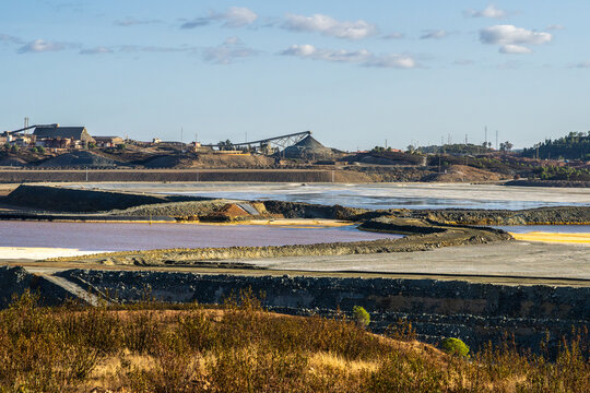 Industrial landscape of Rio Tinto mine in Huelva, Spain