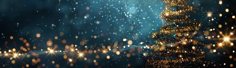 Fototapeta premium Sparkling Christmas Tree