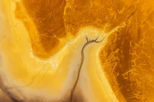 Golden Abstract Textures from Minas de Riotinto, Spain