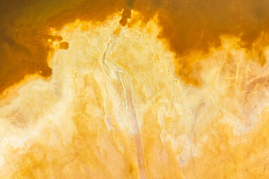 Golden abstract texture from Minas de Riotinto, Spain