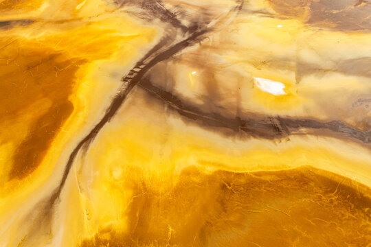 Golden Abstract Textures from Minas de Riotinto, Spain