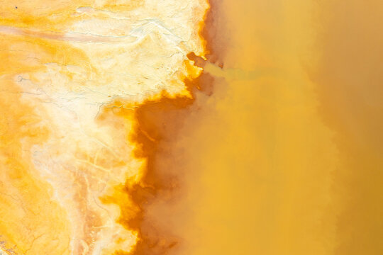 Golden Abstract Textures from Riotinto Mines, Spain