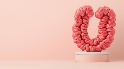 Visualization of a doctor explaining a colonoscopy to a patient, using a visual model, Doctor discussing colonoscopy, Informative and reassuring