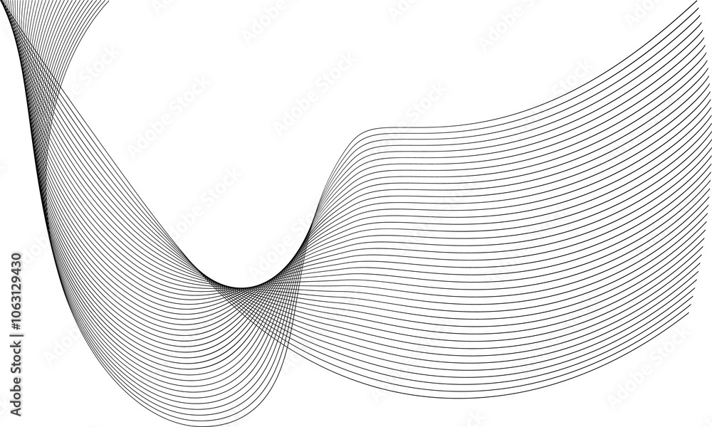 Poster abstract grey, white smooth element swoosh speed wave modern stream transparent background. abstract