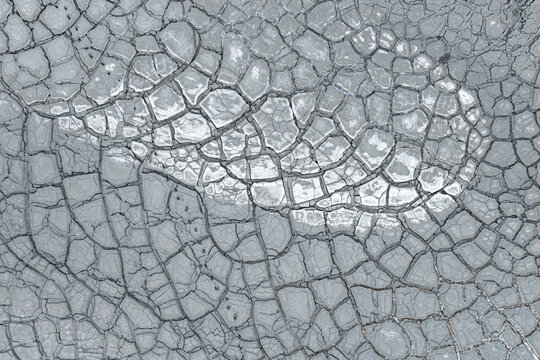 Cracked mud texture on drought land background