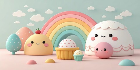 cute cartoon background