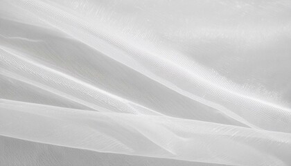 white sheer fabric with texture voile chiffon organza tulle textile background backdrop textured empty blank clean surface pattern semitransparent transparent