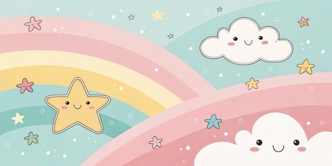 cute cartoon background
