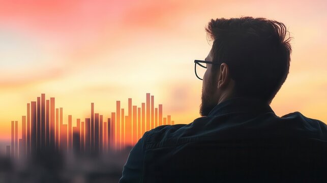 Investor reviewing  Discounted  bond options, assessing stability of asset price